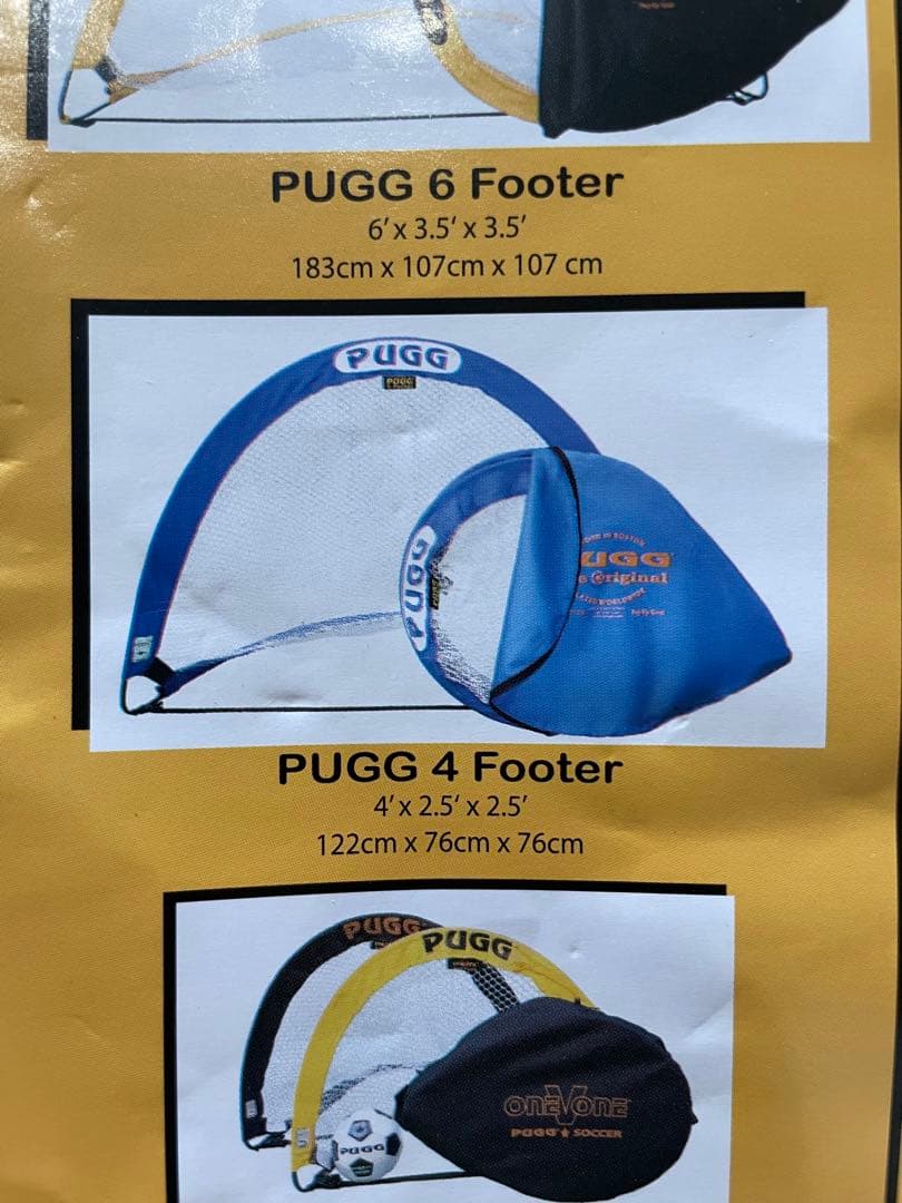 PUGG サッカーゴール ポップアップ 折りたたみ 自主練 子供 - メルカリ