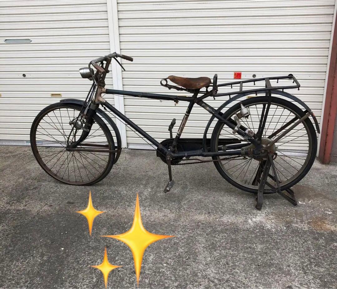 ✓ロビン自転車 ヴンテージ 荷物運搬用 昭和のレトロ感 引取か配達の