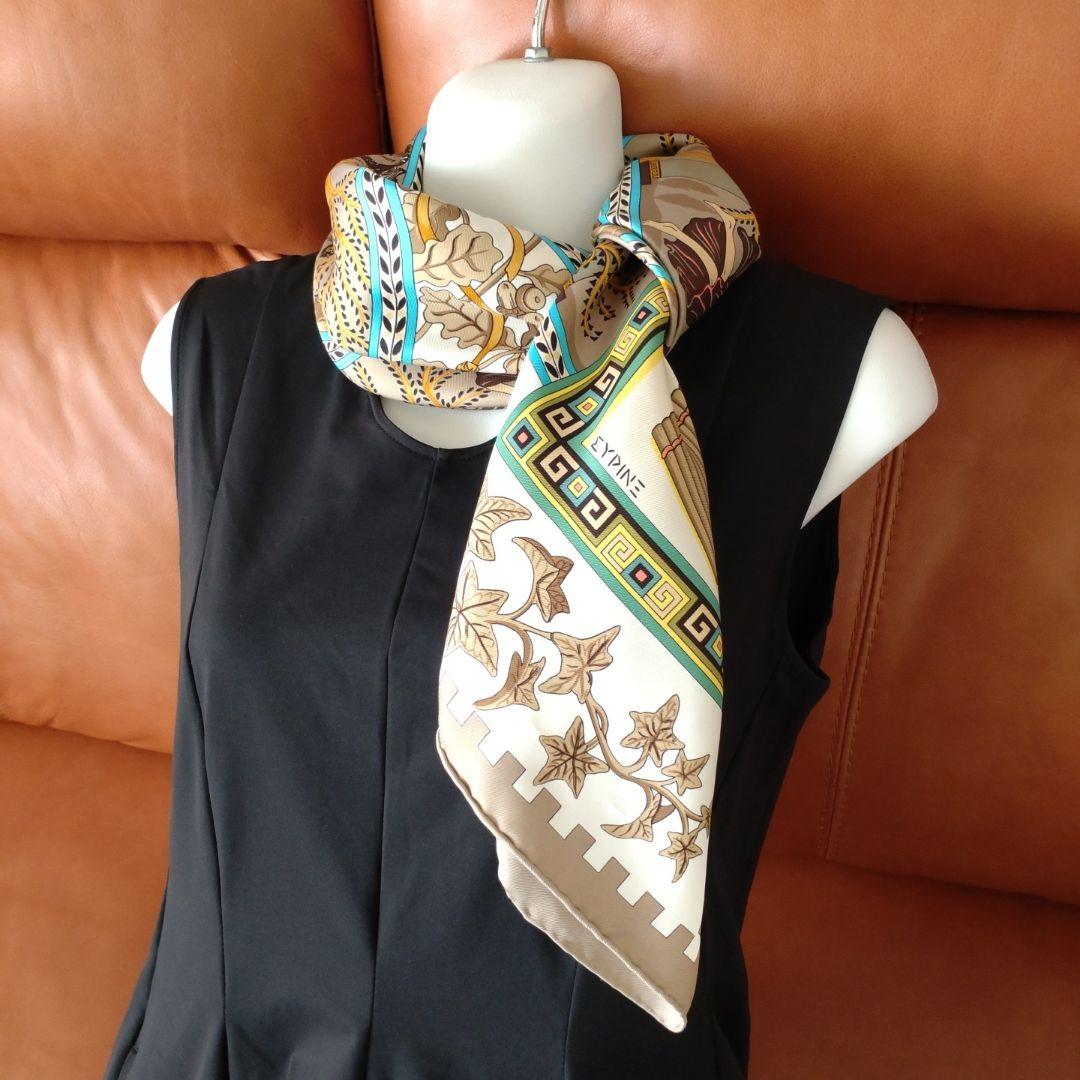 エルメス カレ 90 神々の音楽 HERMES シルク スカーフ - メルカリ