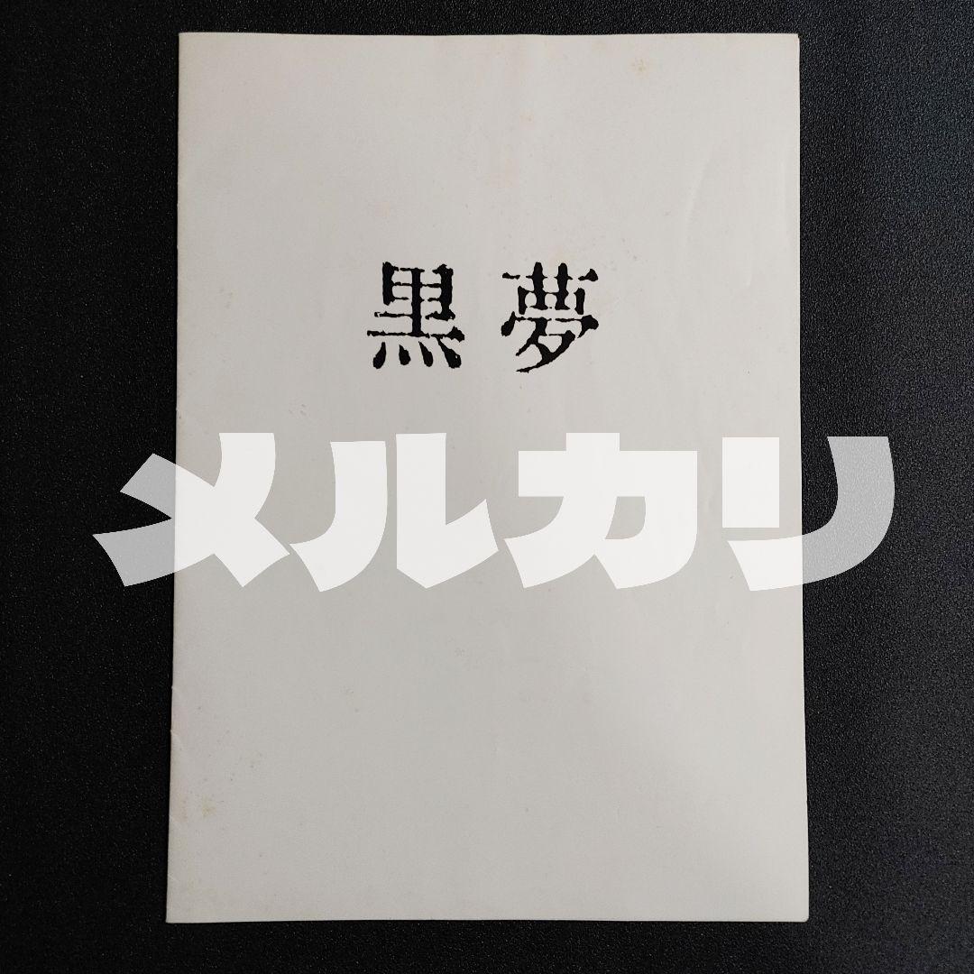 ★超レア【非売品】黒夢 1994年明治学院大学『霧コンサートパンフレット』清春