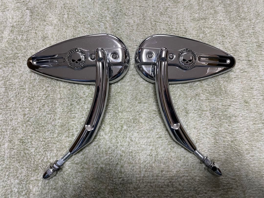 ウィリーGスカル　ティアドロップミラー【お値下げ中！】 スカル ティアドロップミラー - Harley Davidson | アンバーピース