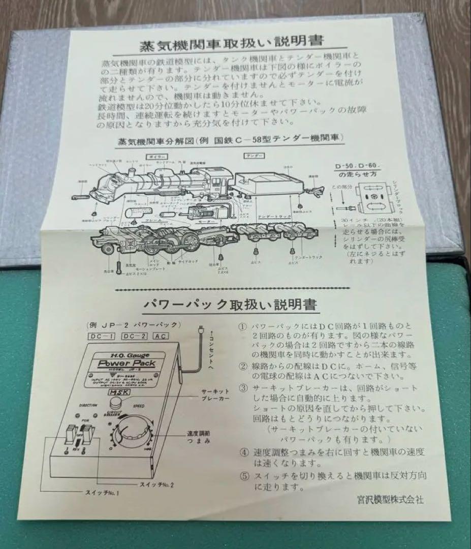 宮沢模型 MSK HOゲージ 国鉄 D50形 蒸気機関車 テンダー付 完成品