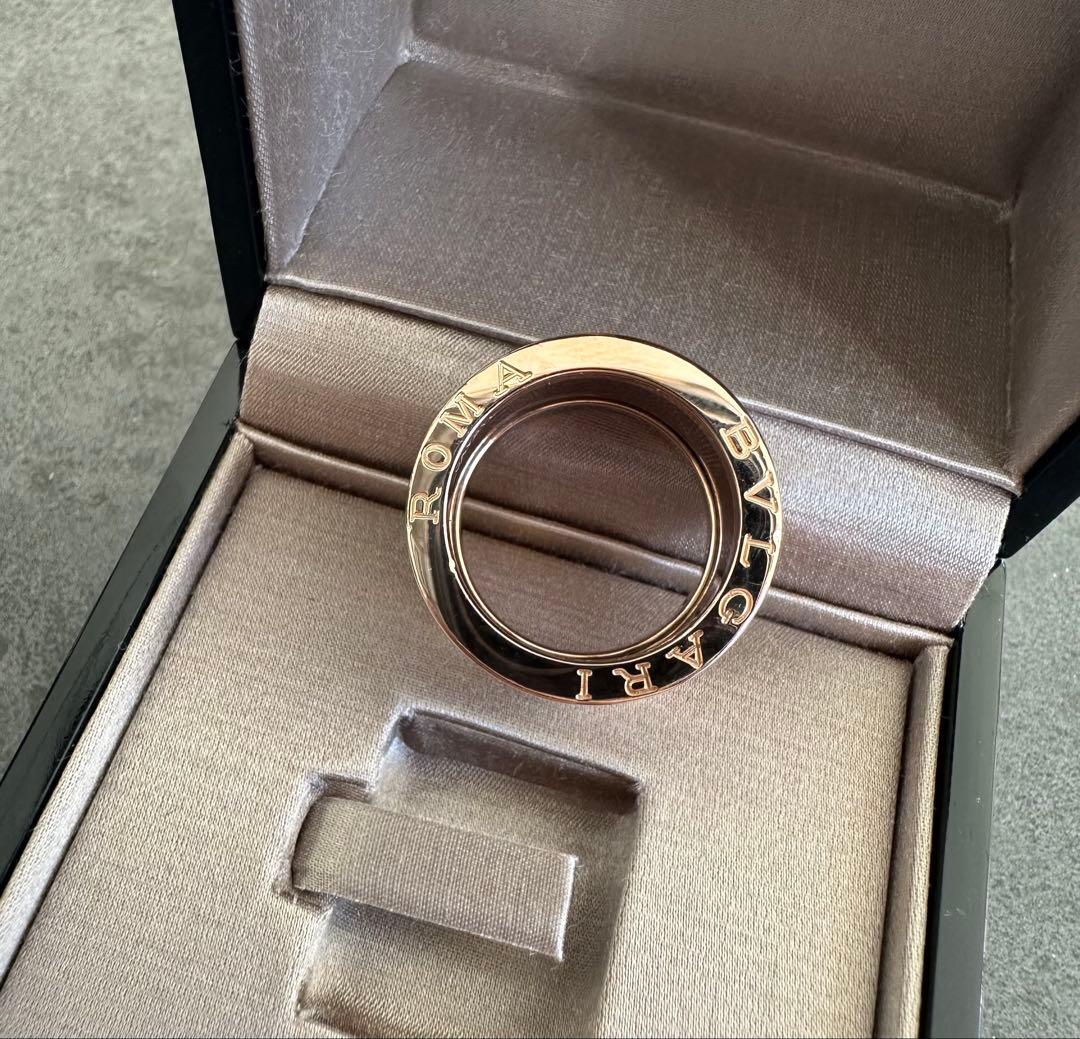極美品 ブルガリ BVLGARI 4バンド ローマ リング K18 PG 52