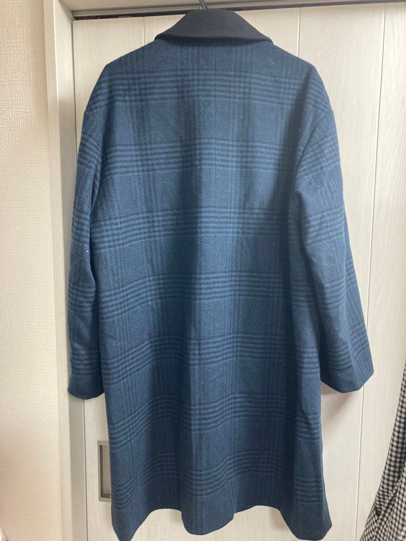 クルニ 22AW studious別注 ZIP CHECK ステンカラーコート - メルカリ