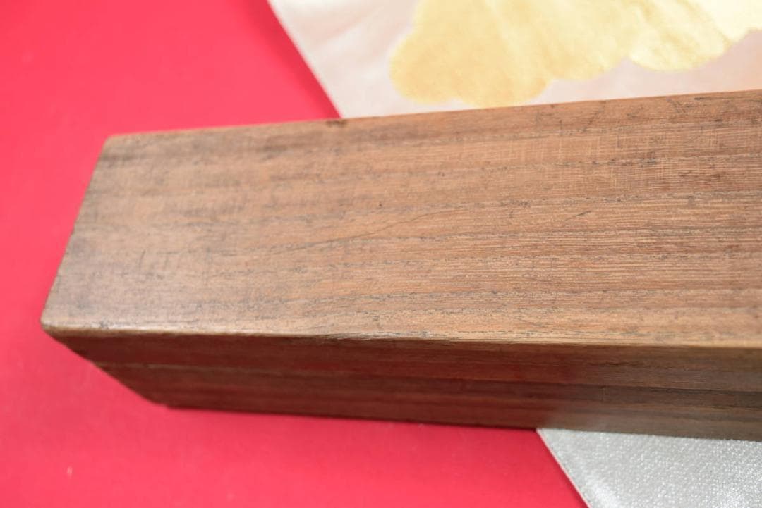 掛軸用桐箱/磨き時代箱/空箱/内寸60.7㎝×5.9㎝/掛軸☆宝船☆AB-233