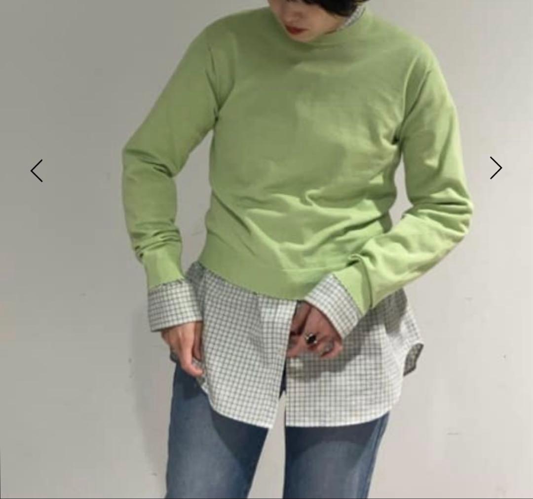 今期2026春夏<6（ROKU＞コットン ピコットクルーネックニッ