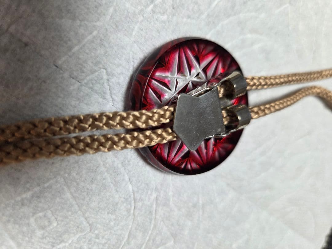 創作 島津 薩摩切子 色被ガラス ループタイ - メルカリ