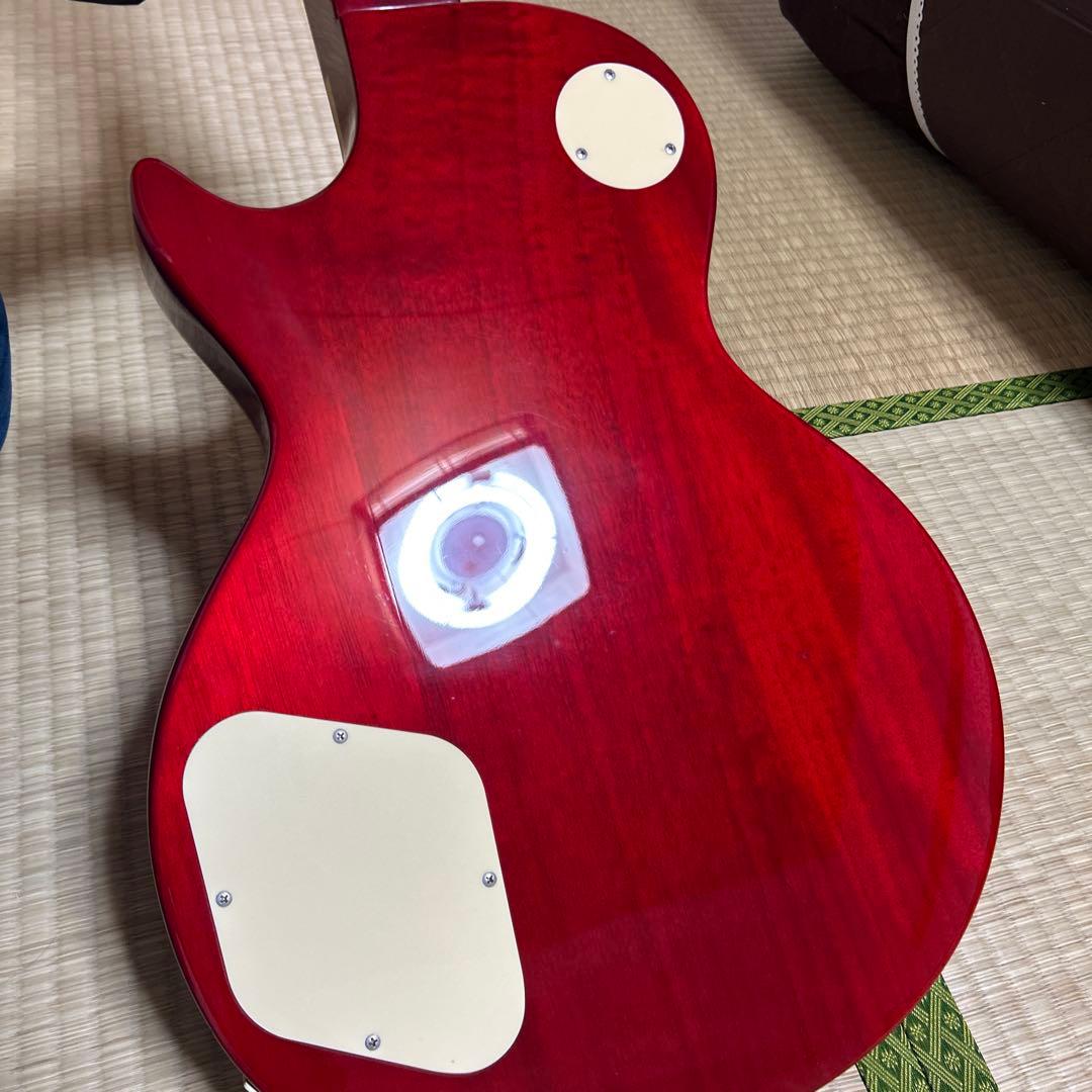 Burny バーニー レスポールタイプ エレキギター オレンジ※テールピース