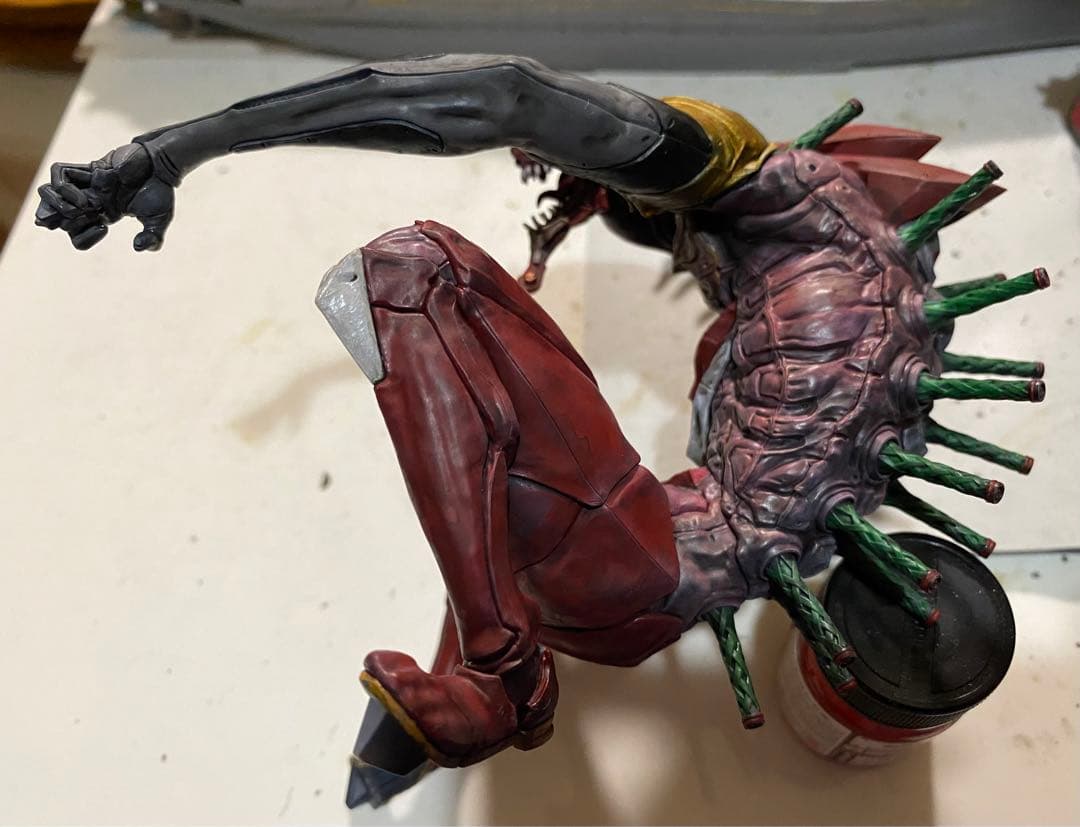 海洋堂，エバンゲリオン2号機獣化ビースト製作塗装完成品