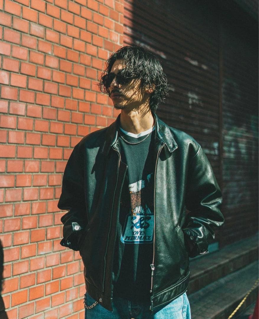 Time is on【ZIAS LEATHER JKT】cow leather - メルカリ