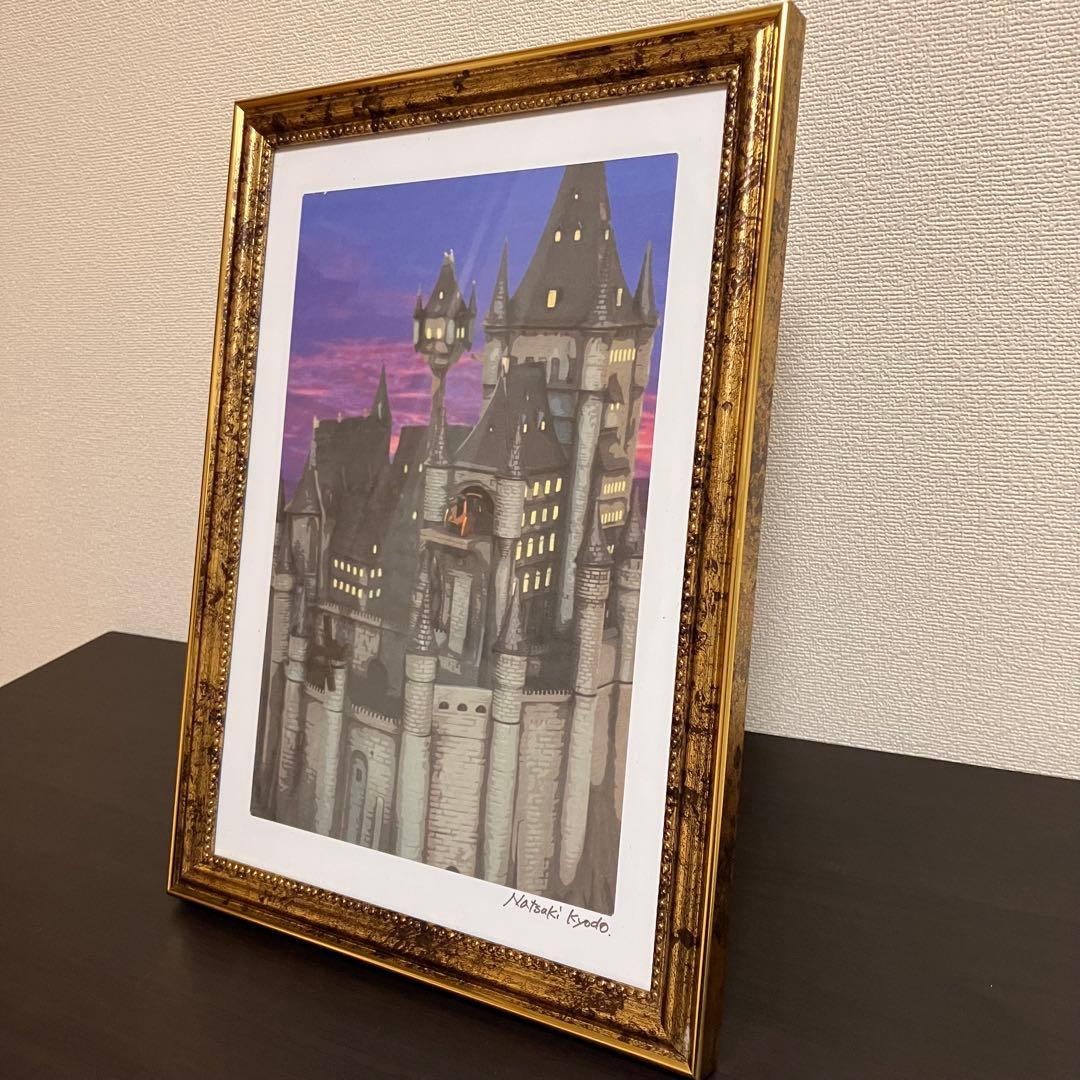 ジブリアート17 カリオストロの城①「決戦前」額縁寸法32.7㎝×24.0㎝