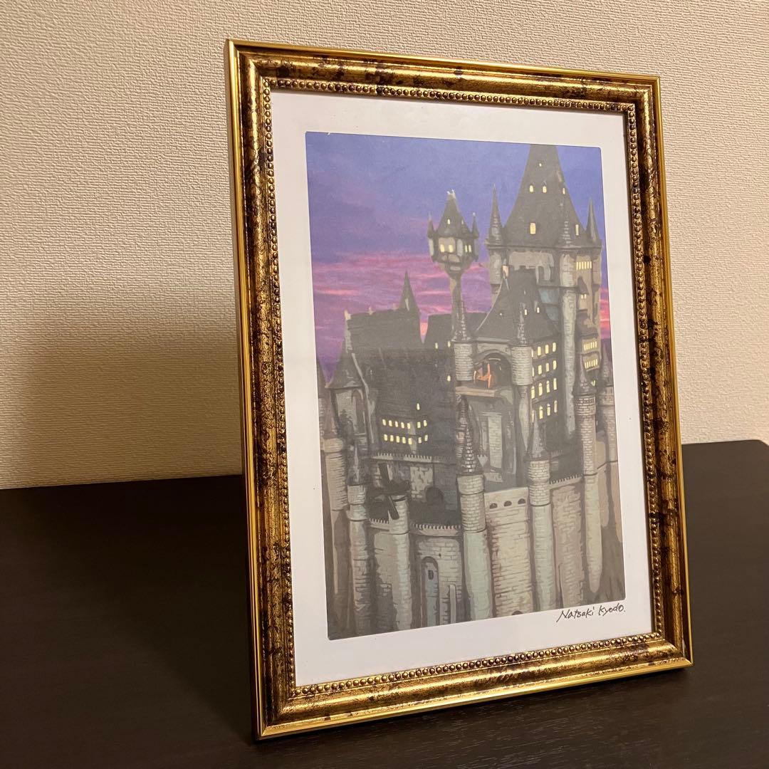 ジブリアート17 カリオストロの城①「決戦前」額縁寸法32.7㎝×24.0㎝