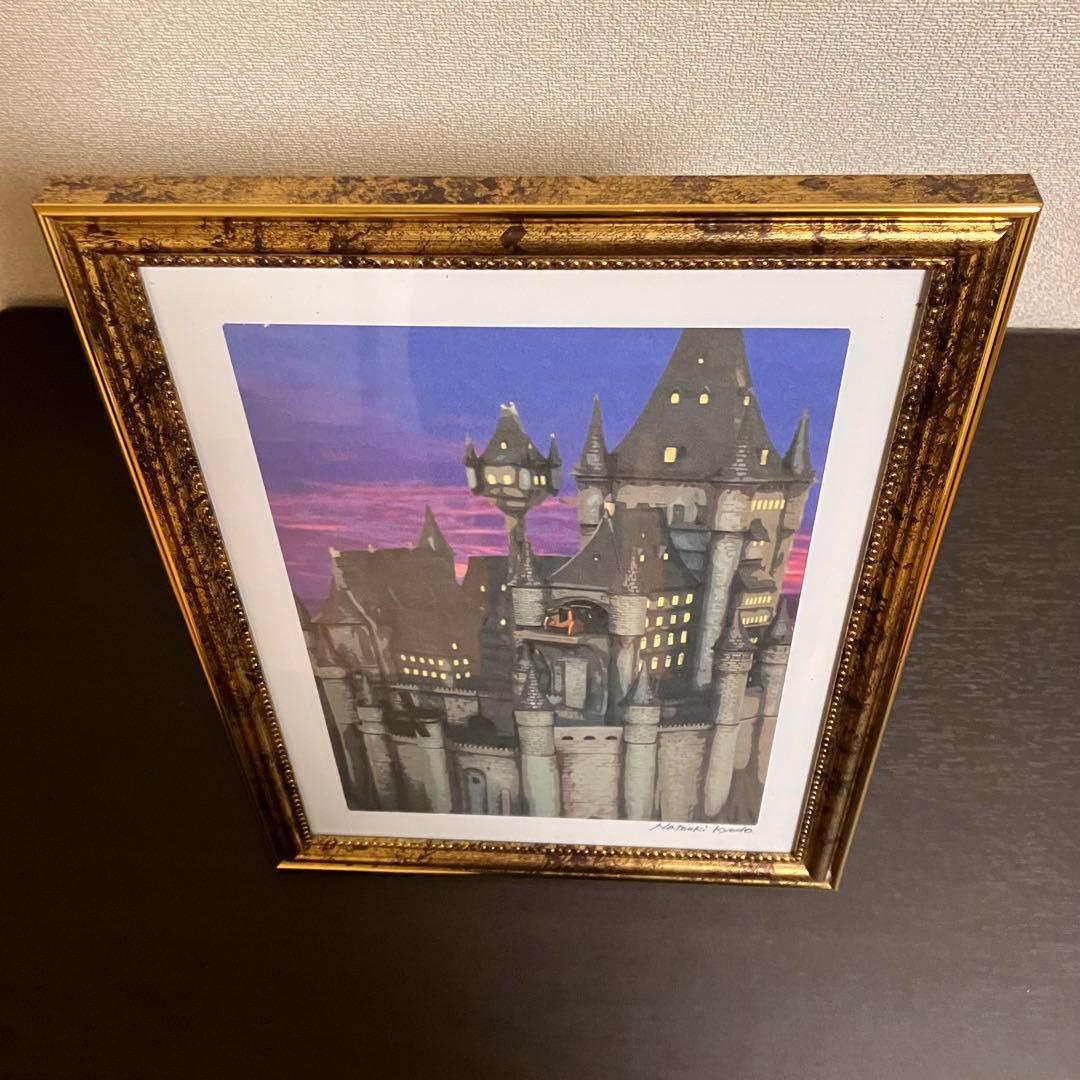 ジブリアート17 カリオストロの城①「決戦前」額縁寸法32.7㎝×24.0㎝