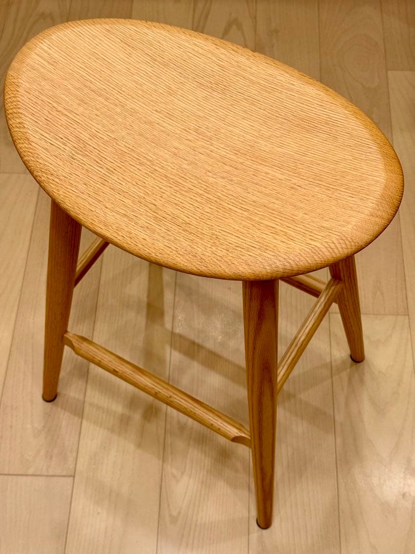 29まるRinさん→柏木工 オーク材 ナチュラルウッド ハイスツール