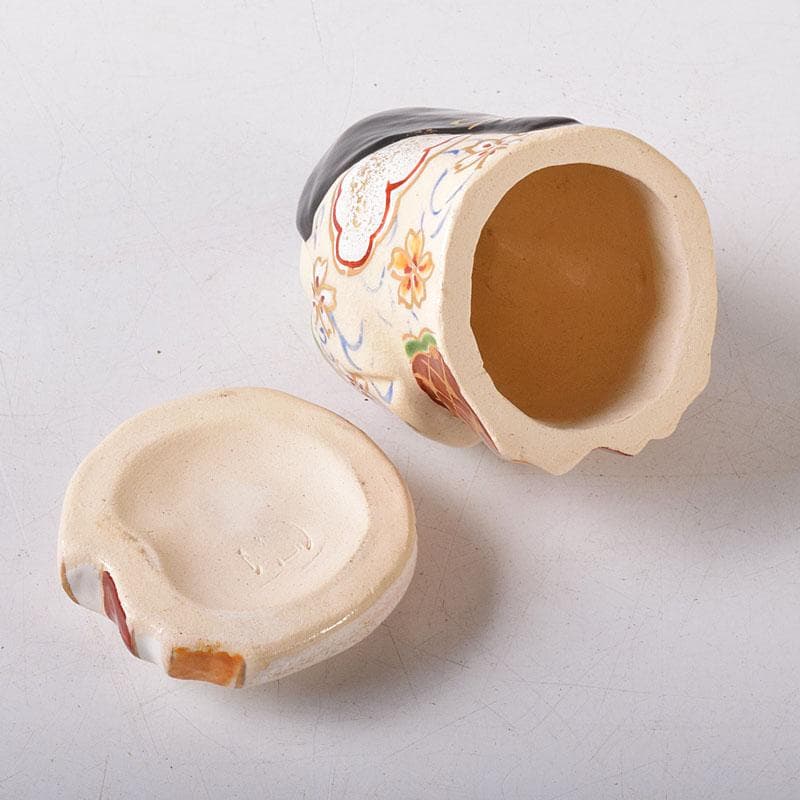 茶道具 京焼 橋本永豊作 色絵 お福 香合 共箱 V 7755 - メルカリ