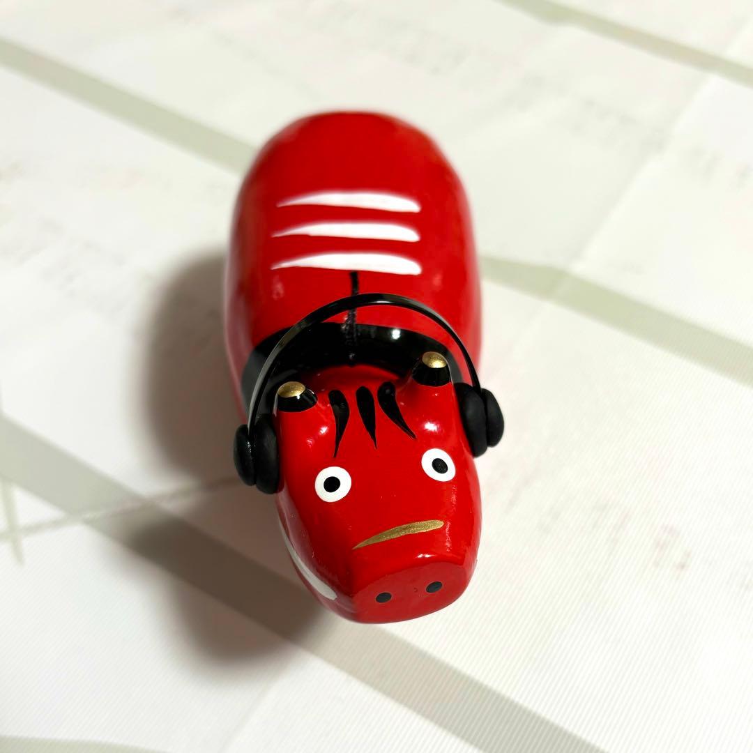 新品未使用】【激レア】ヘッドホンべこ＊野沢民芸＊赤べこ - メルカリ