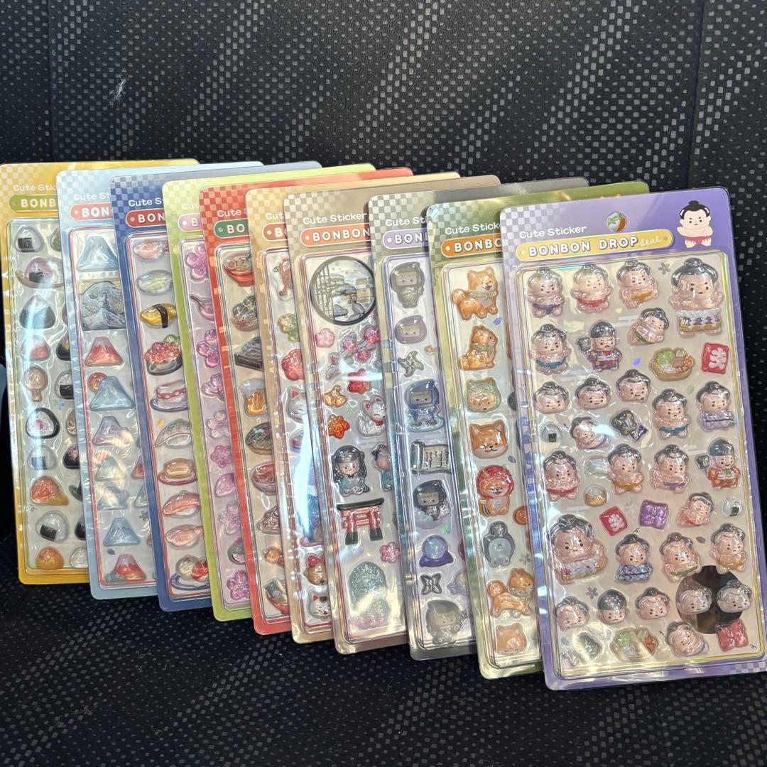 最安値 正規品 ボンボンドロップシール 和柄 10枚セット - メルカリ