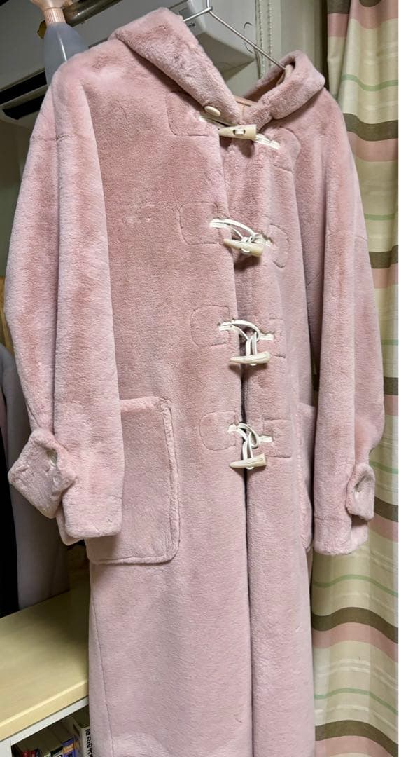 FURFUR ピンク ダッフルコート FURFUR（ファーファー） ダッフルコート コート リボンショート