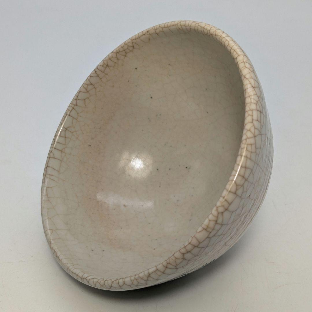 岡本欣三 若松絵茶盌 共箱共布 抹茶碗 抹茶茶碗 茶道具 茶器 食器 工芸