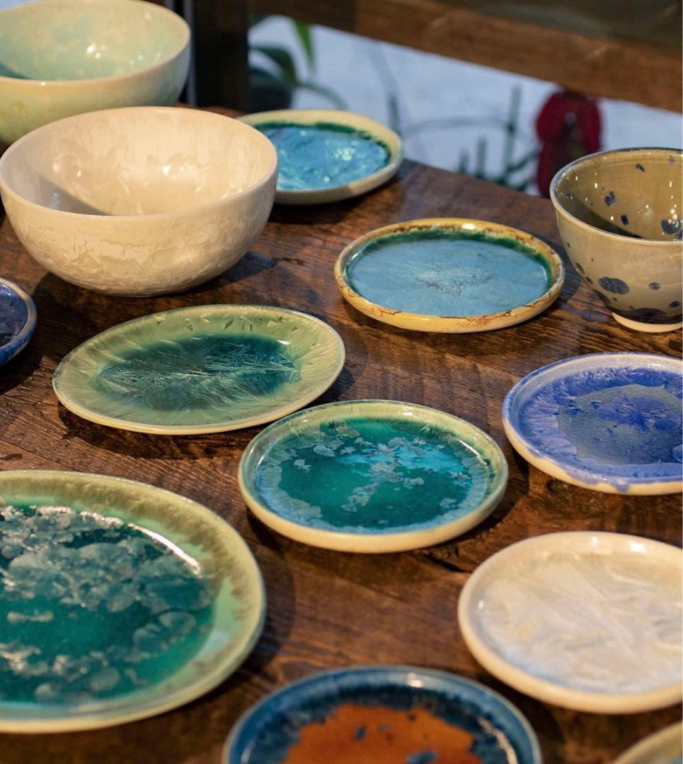 ジャン・ピエール・コヒュート ブルー プレート 結晶釉 - メルカリ