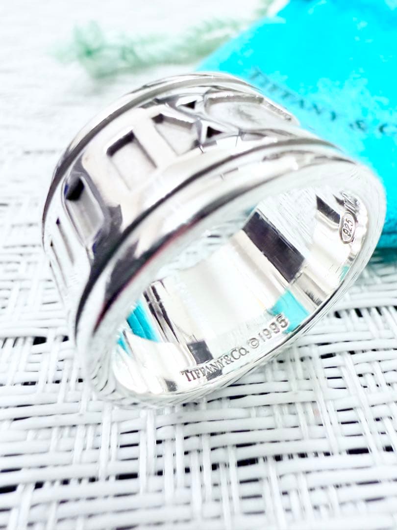 ティファニー アトラス ワイド 指輪 リング 18.5号 研磨仕上済美品 925