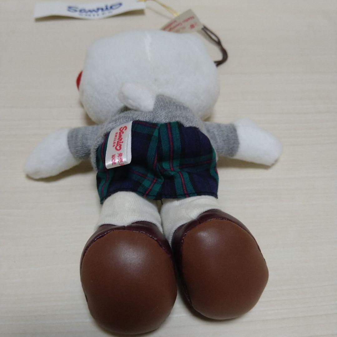 サンリオ　ハローキティ ぬいぐるみストラップ　制服キティ　足長キティ　当時物