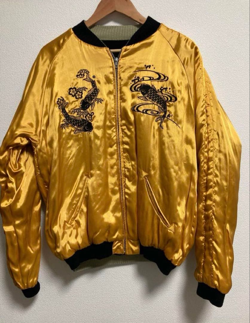 未使用CROPPED HEADS別珍スカジャン XLサイズ 清正 虎退治 - メルカリ