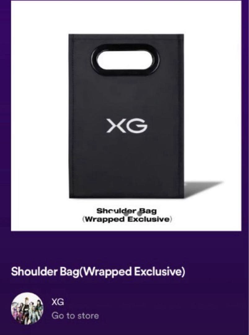 XG ショルダーバッグ SHOULDER BAG 公式グッズ(完売品)