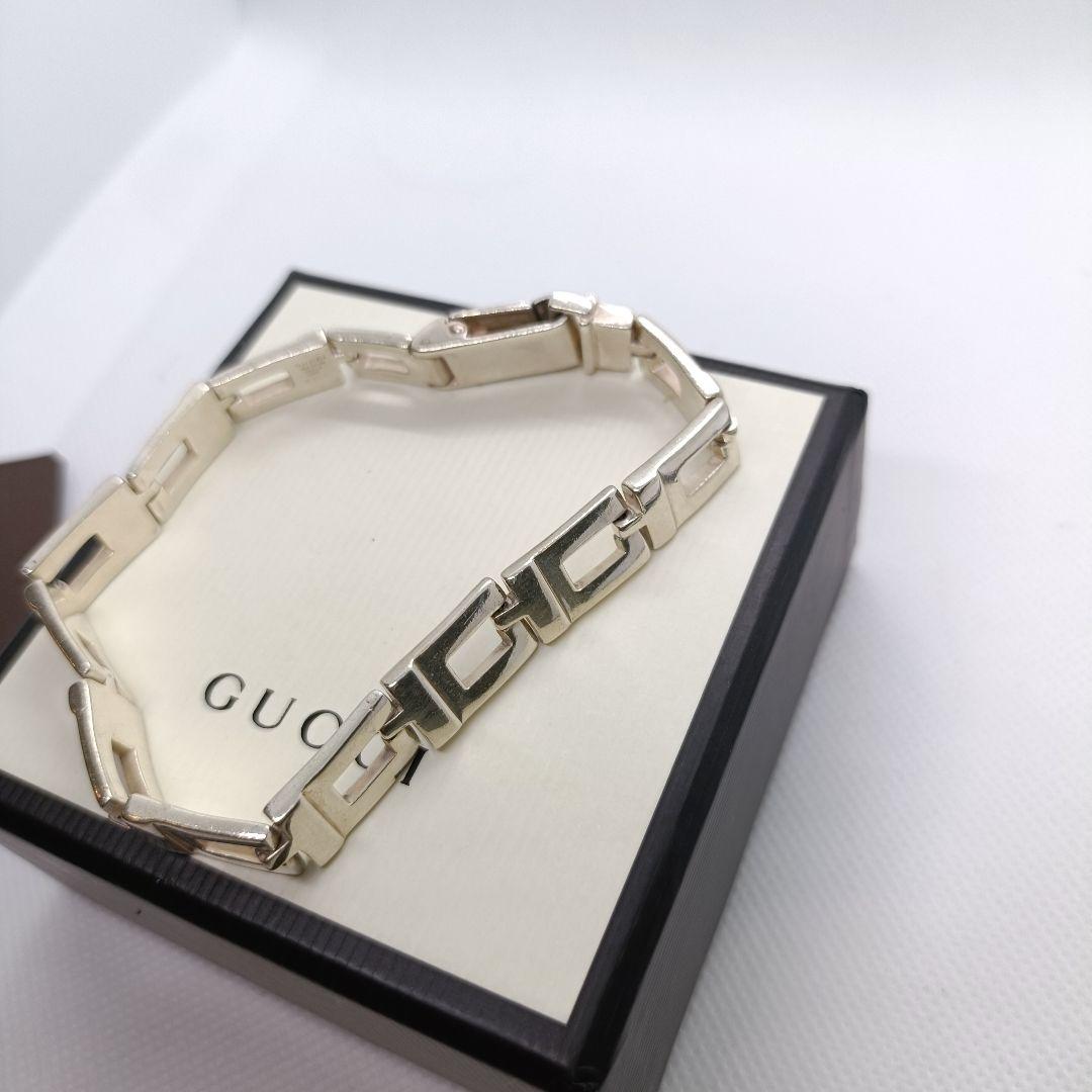 ゼットン様 美品✨ GUCCI ブレスレット Gリンクチェーン シルバー