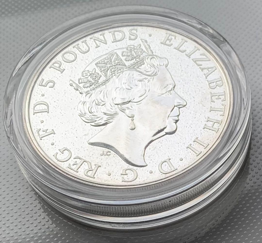 ピ*☆様 Red Dragon of Wales 2oz 銀貨 - メルカリ