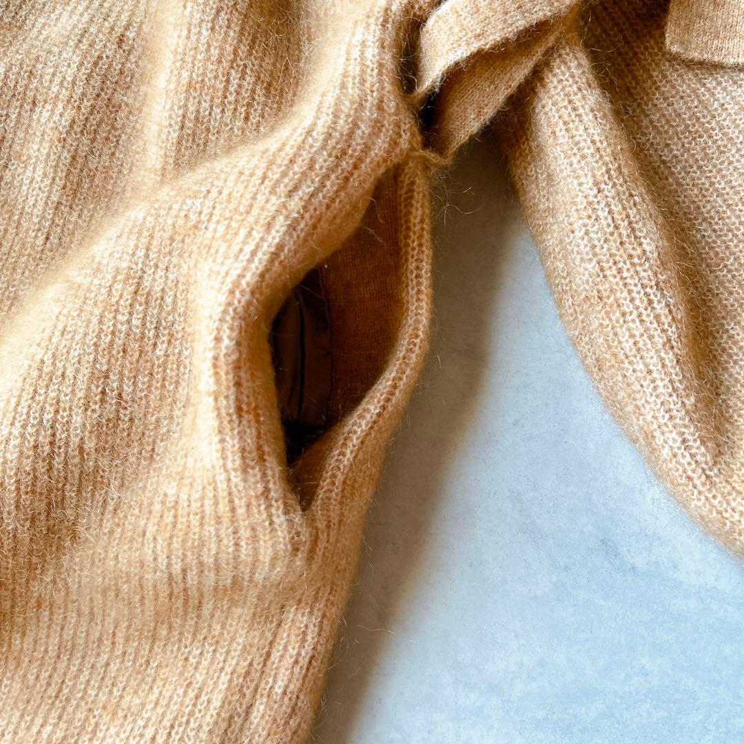 定価2.9万☆美品☆エトレトウキョウ モヘヤ ロングニットコート ベルト付き