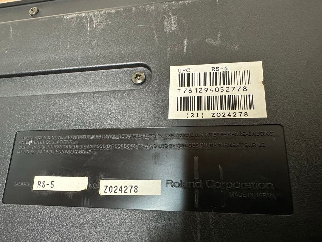 1-2////Roland RS-5 シンセサイザー