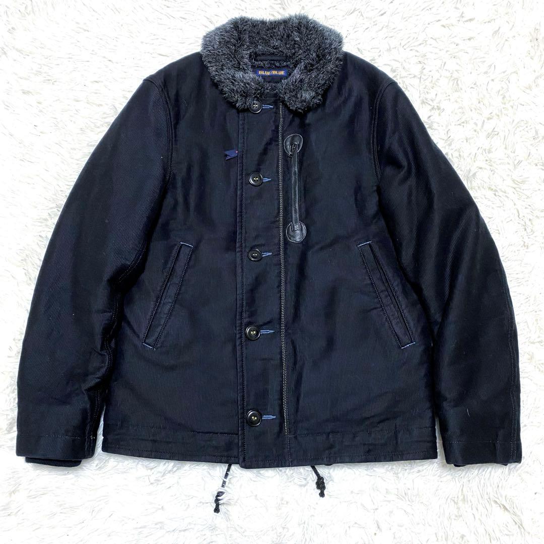 極美品】 BLUE BLUE N-1 デッキジャケット コーデュロイ ボア - メルカリ