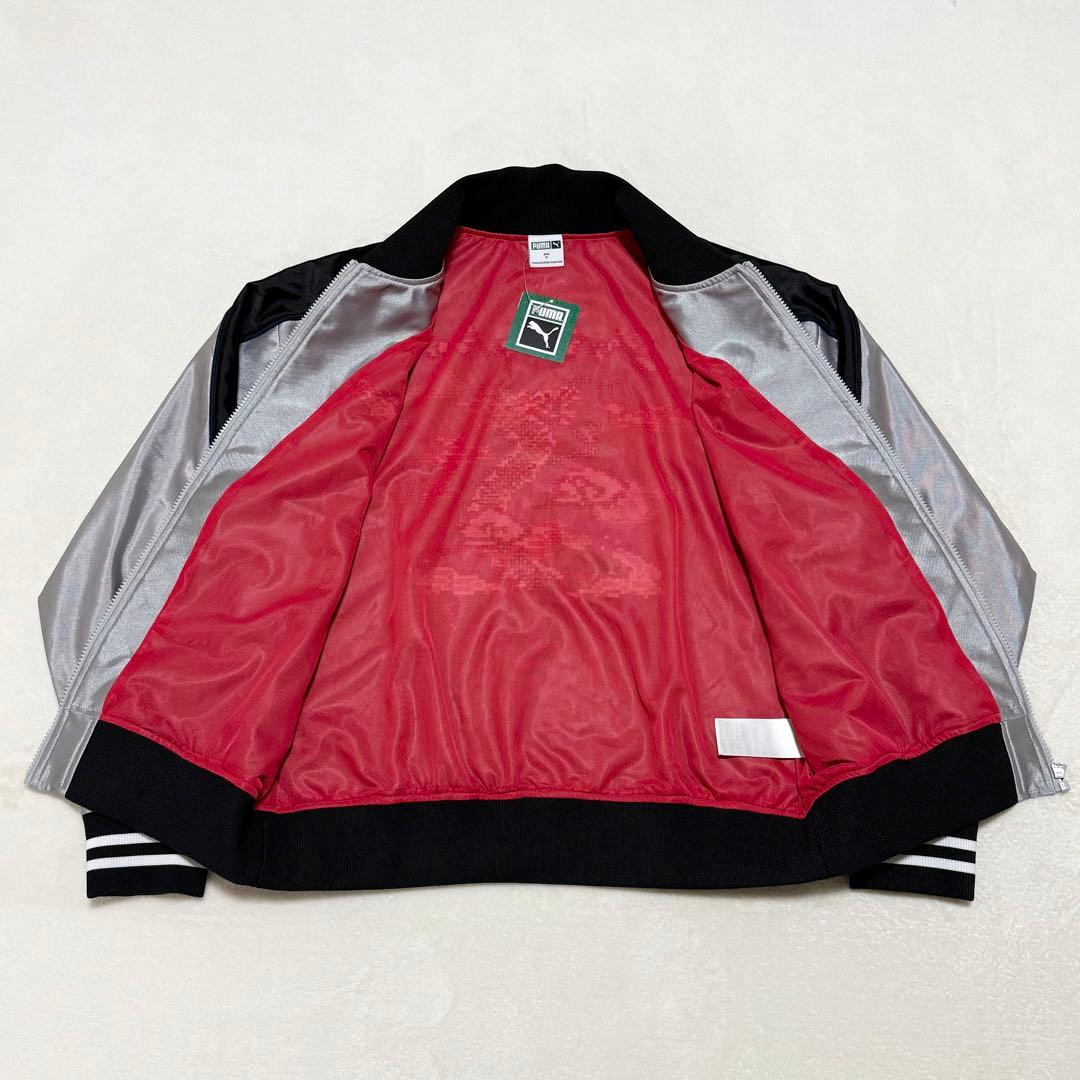 タグ付き XL】プーマ スカジャケット スカジャン シルバー ジャージ y2k