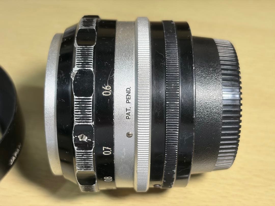 Nikon Nikkor-S Auto 5.8cm F1.4 + フード