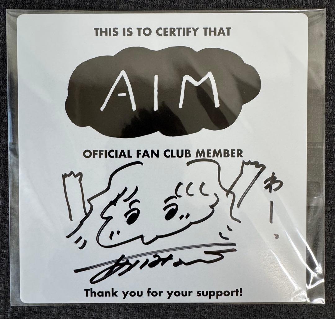 あいみょん 直筆サイン ミニ色紙 Tシャツ ファンクラブ限定 AIM