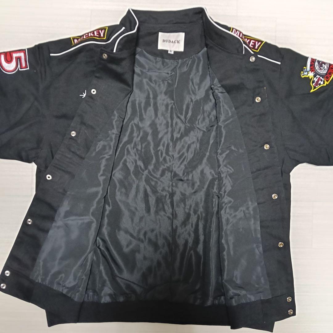 ミッキーマウス レーシングジャケット 刺繍 ワッペン ディズニー