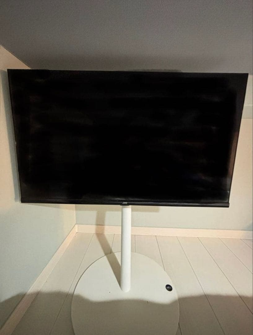 JVC チューナーレステレビ32インチ　wall スタンド 32～80V対応 テレビスタンド WALL V5 ハイタイプ サテンホワイト