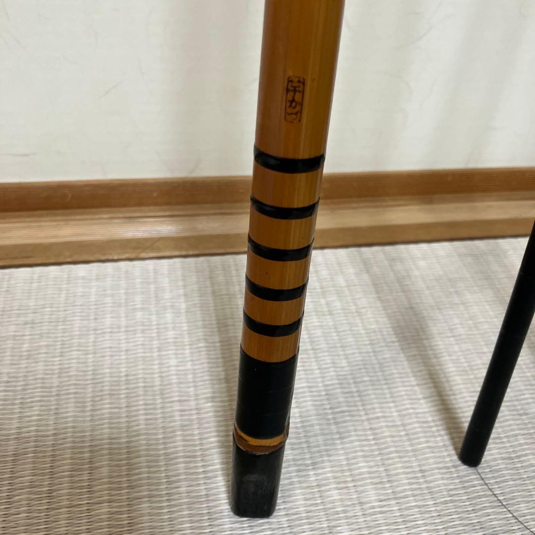 和竿　白キス　3.4m（中通し）　 3本継　竿かづ作