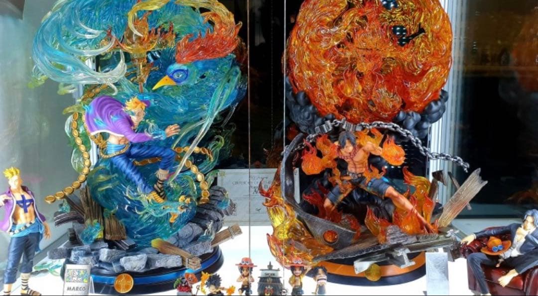 Tsume art ワンピース エース フィギュア　スタチュー 塗装済み 完成品 高さ55cm、エースフィギュアの決定版！ 「ワンピース ログコレクション