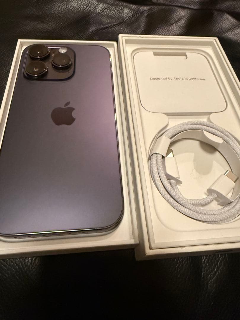 iPhone14Pro 256gb サブ携帯自宅使用 超美品 ディープパープル iPhone 14 Pro Max 1TB - ディープパープル（SIMフリー）[整備済製品