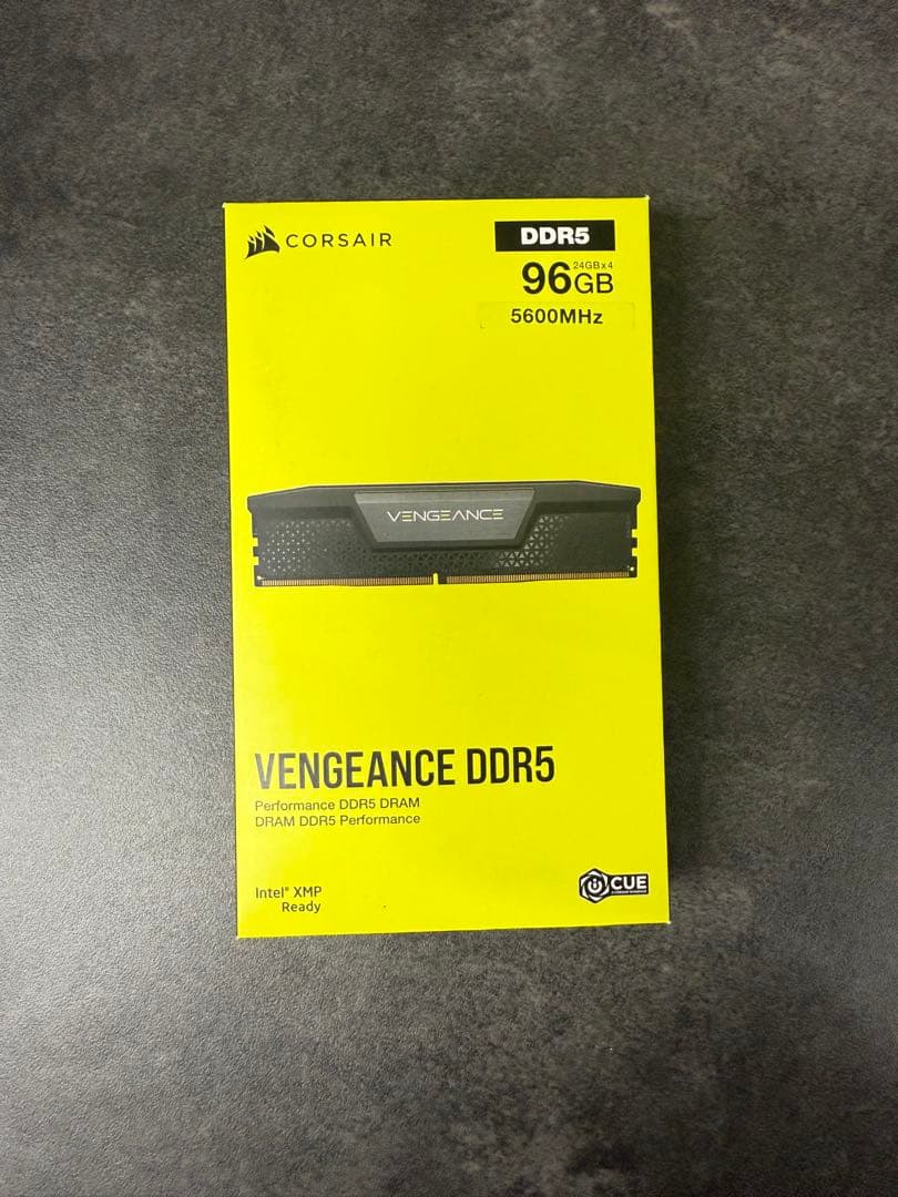 メモリー Corsair Vengeance DDR5 96GB 5600MHz VENGEANCE® 96GB (2x48GB) DDR5 DRAM 5600MHz C40 Memory Kit — Black