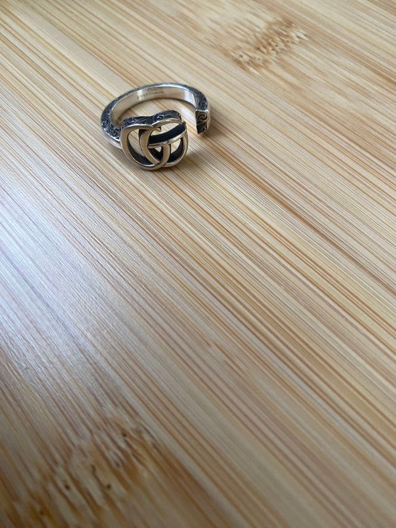 現行品☆レシートあり GUCCI ダブルGキーモチーフリング - メルカリ