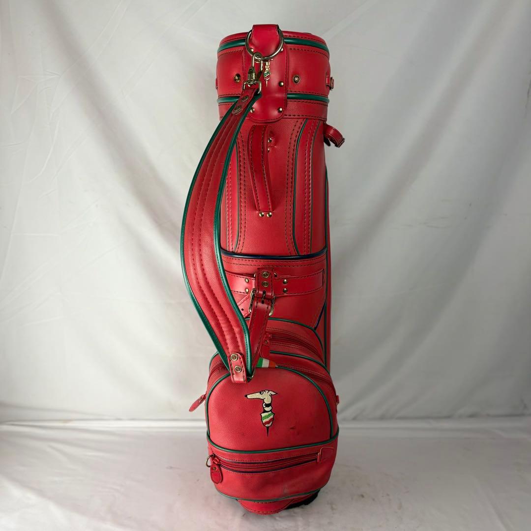 TRUSSARDI トラサルディ レディース キャディバッグ ゴルフバッグ 赤