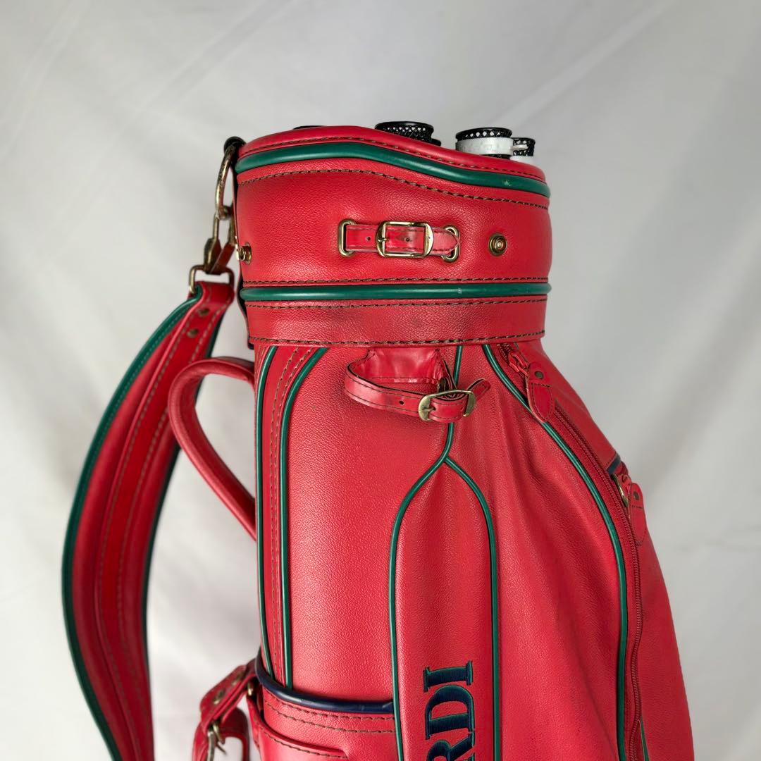 TRUSSARDI トラサルディ レディース キャディバッグ ゴルフバッグ 赤