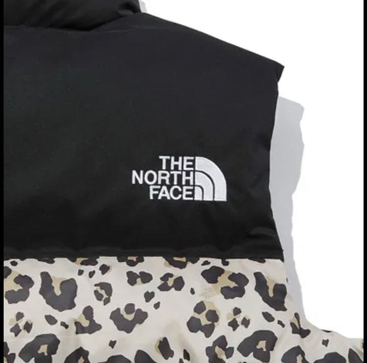 ノースフェイス ヌプシ ダウンベスト レオパード レオパ ヒョウ柄 L