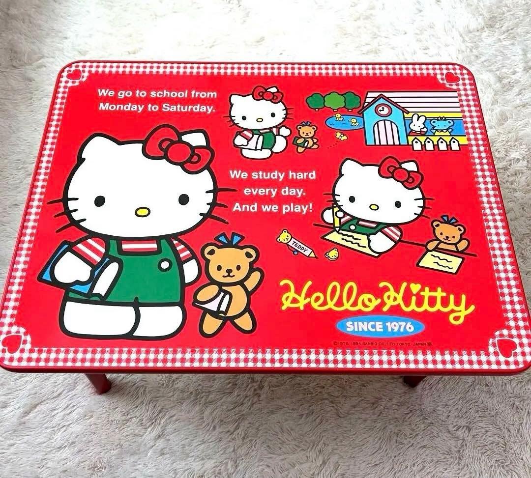 レトロ ハローキティ 折りたたみ テーブル/机 キティちゃん 90s 希少