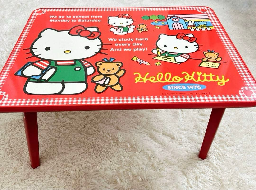 レトロ ハローキティ 折りたたみ テーブル/机 キティちゃん 90s 希少