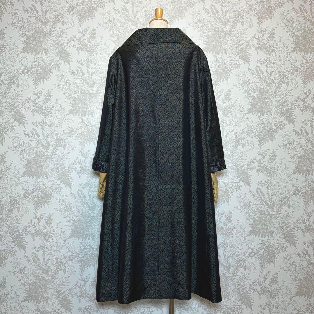 着物リメイク大島紬と上質な紬のリバーシブルコート - メルカリ