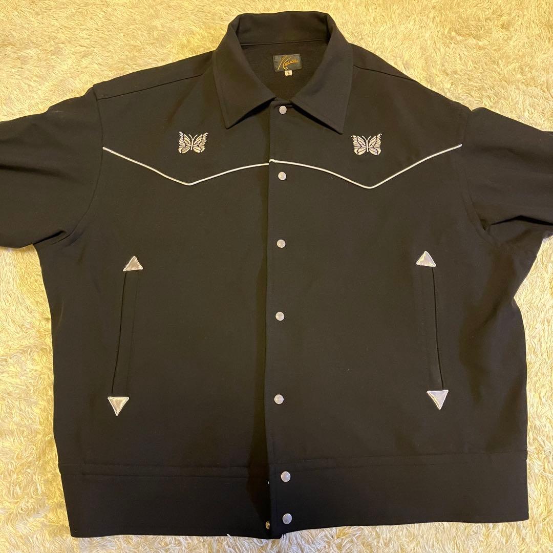 希少 NEEDLES タグ付き パイピング カウボーイジャケット 黒白 Lサイズ